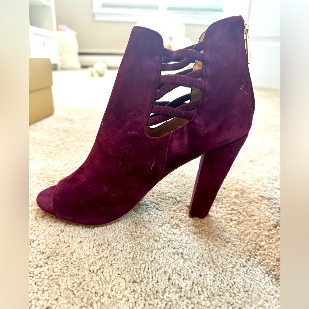 Purple Suede Heels